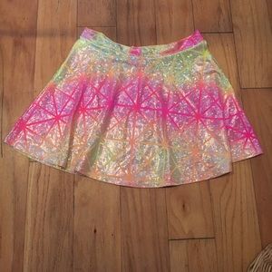 Holographic Festival/Rave Skater Circle Skirt